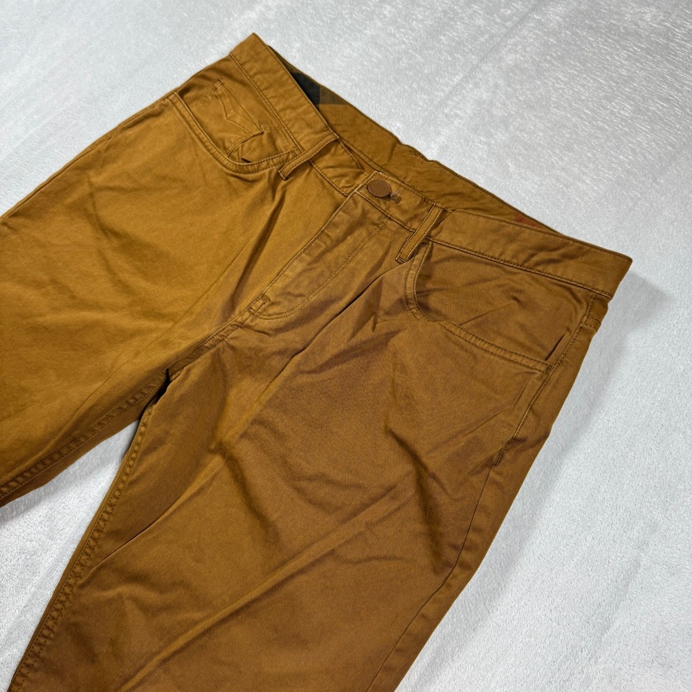 Burberry Brit Pants Mens 32x34 (33x32) Brown Chino Straight 5 Pocket Trousers